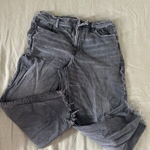 American Eagle Outfitters Stretch Gray barrel Jeans